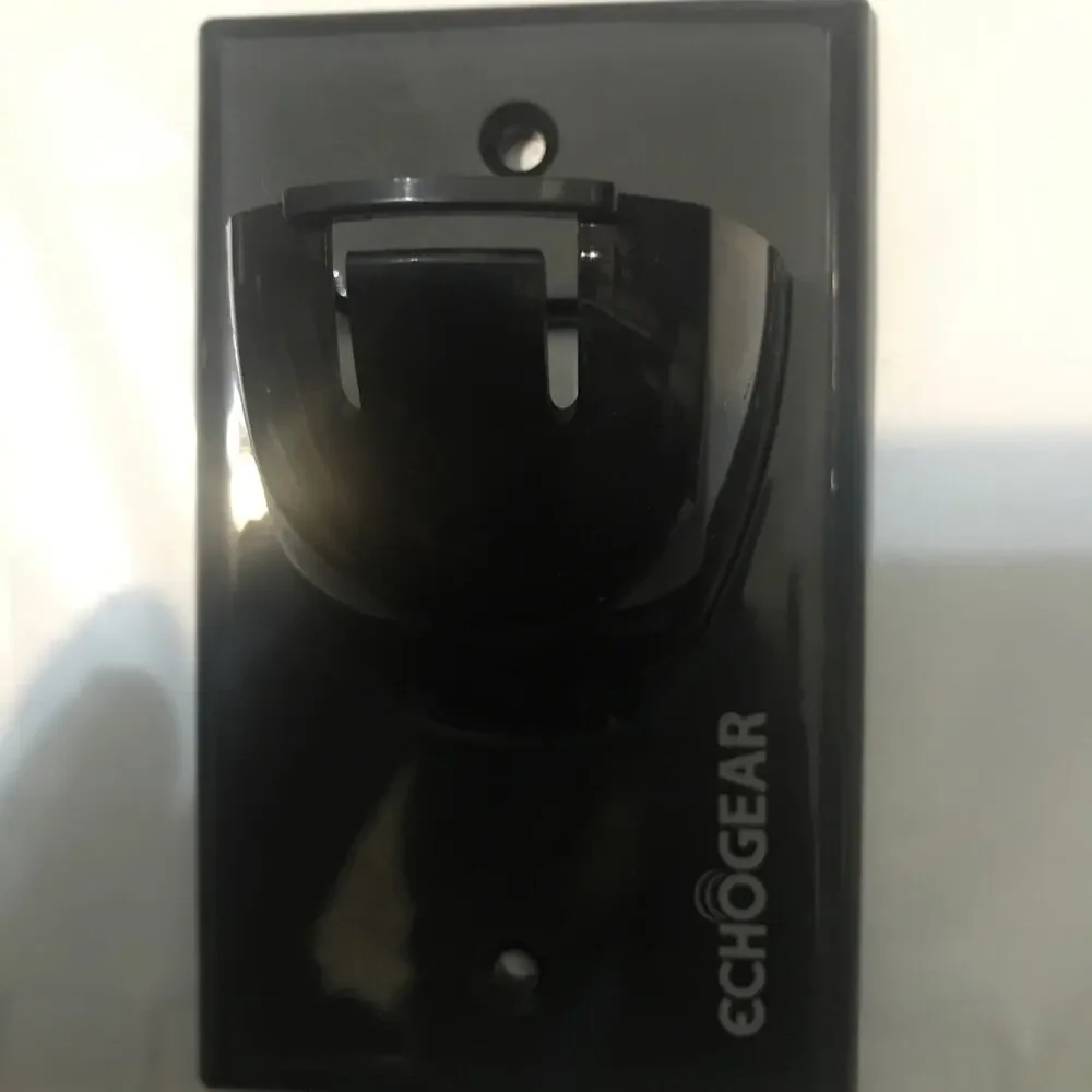 ECHOGEAR x4 Black Wall Cable Hider for Wall Mount TV Single Gang Pass Through
